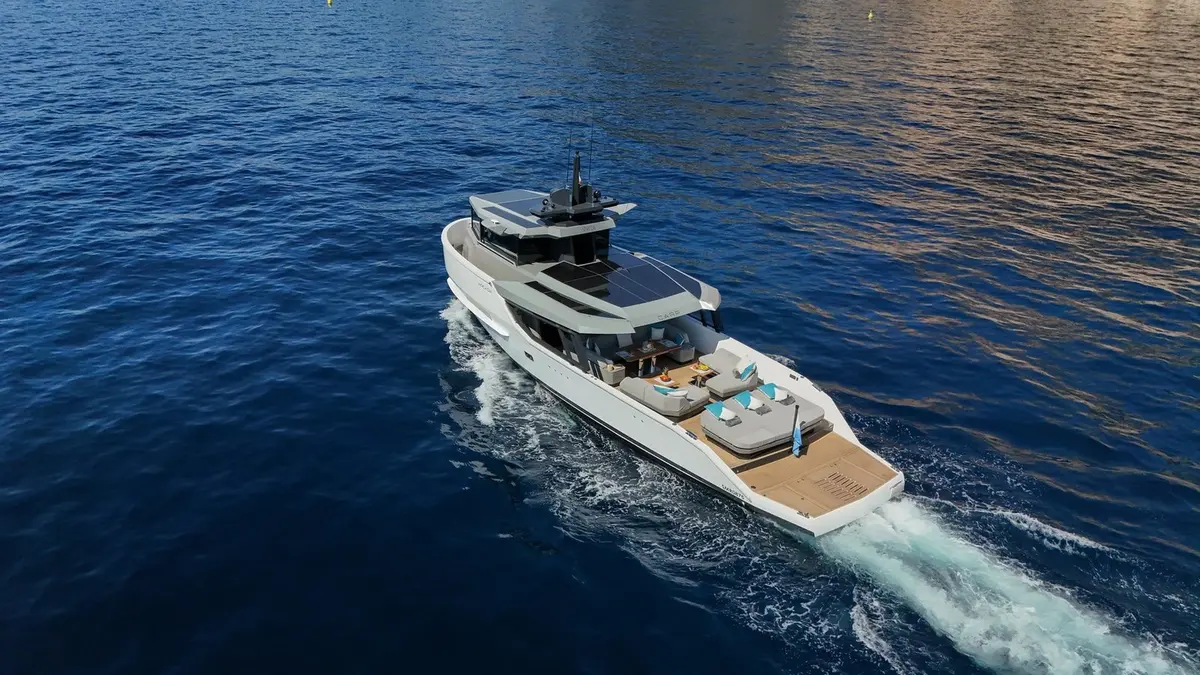 Arcadia Sherpa 60, aft deck — Yacht Charter Saint-Tropez, Saint-Tropez. Arcadia Sherpa 60 — 18.7m