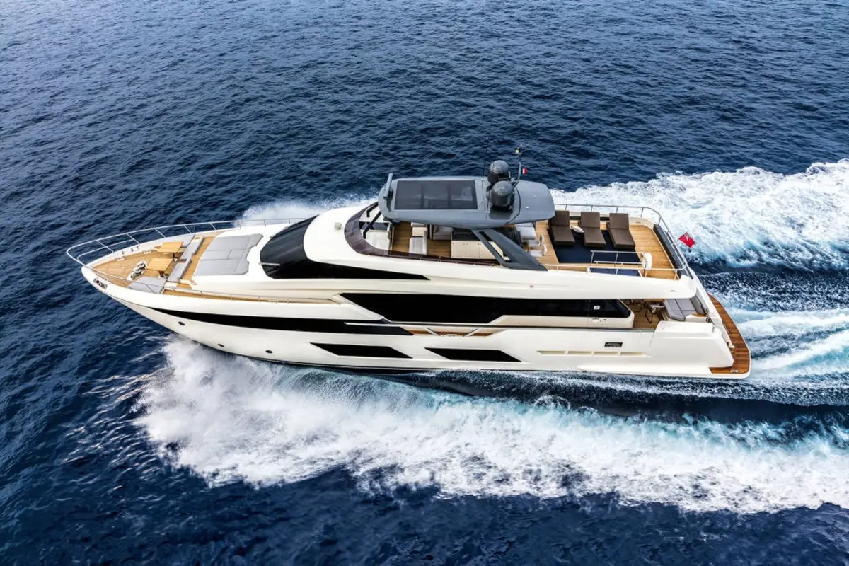 Ferretti 920, exterior — Yacht Charter Saint-Tropez, Saint-Tropez. Ferretti 920 — 28m