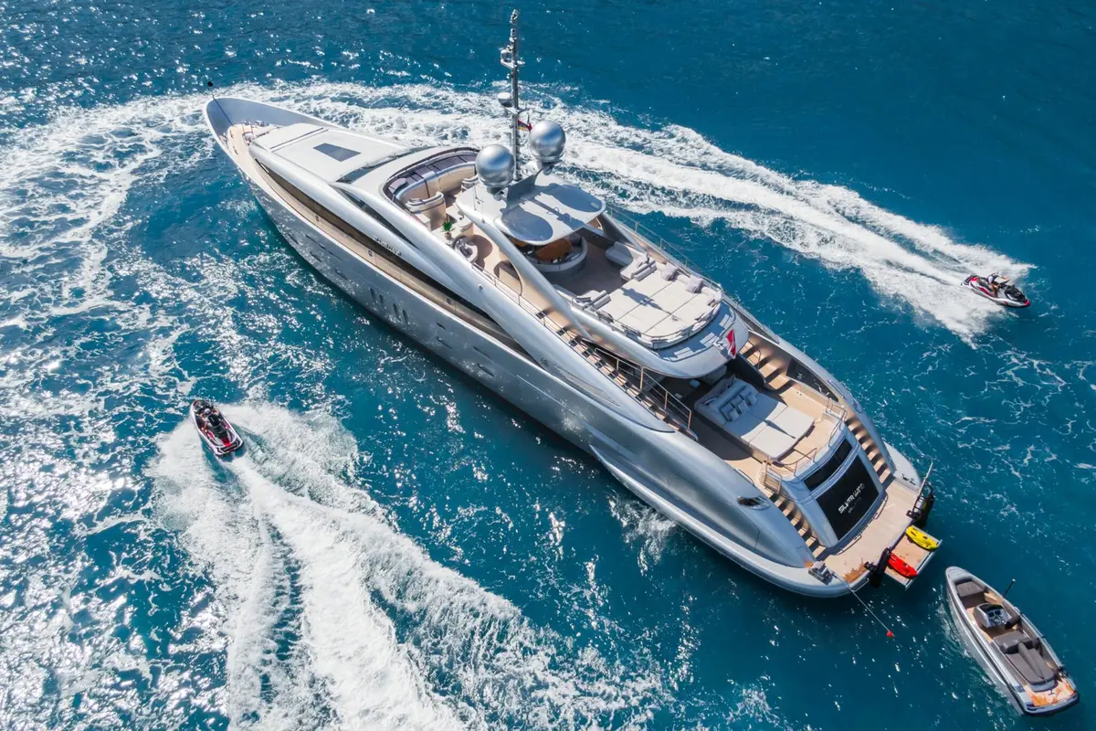 Silver Wind, aft deck — Yacht Charter Saint-Tropez, Saint-Tropez. Silver Wind — 44m
