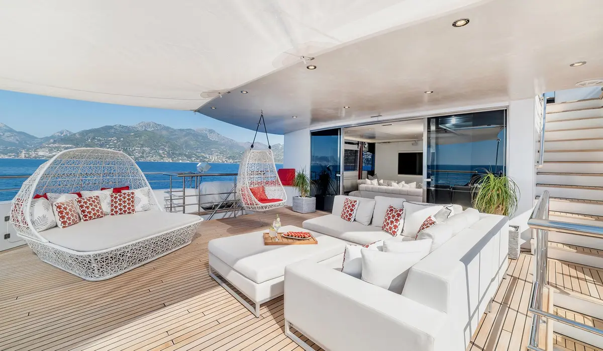 Philip Zepter 50m, flybridge — Yacht Charter Saint-Tropez, Saint-Tropez. Philip Zepter 50m — 50m