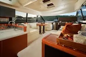 Prestige 550 FLY, flybridge — Yacht Charter Saint-Tropez, Saint-Tropez. Prestige 550 FLY — 18m
