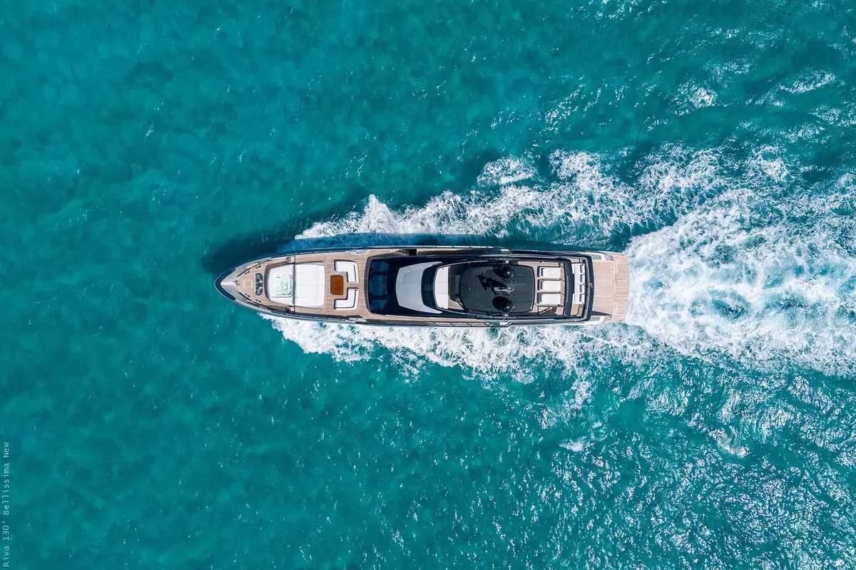 Riva 130, flybridge — Yacht Charter Saint-Tropez, Saint-Tropez. Riva 130 — 40m