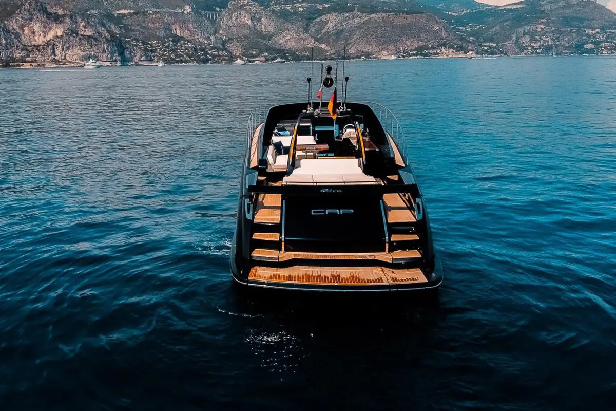 Riva 56 Rivale, aft deck — Yacht Charter Saint-Tropez, Saint-Tropez. Riva 56 Rivale — 17m