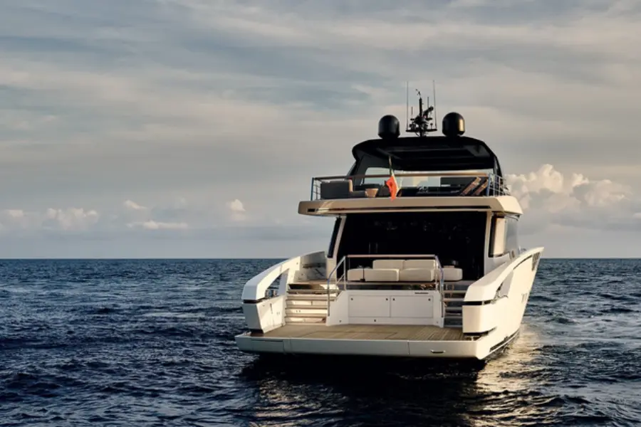 Sanlorenzo 112, aft deck — Yacht Charter Saint-Tropez, Saint-Tropez. Sanlorenzo 112 — 34m