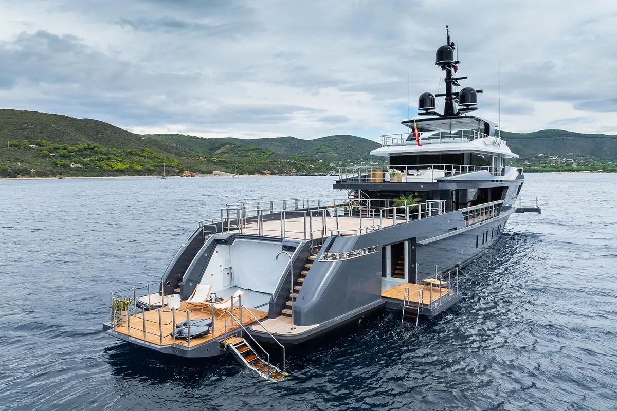 M, aft deck — Yacht Charter Saint-Tropez, Saint-Tropez. M — 47m